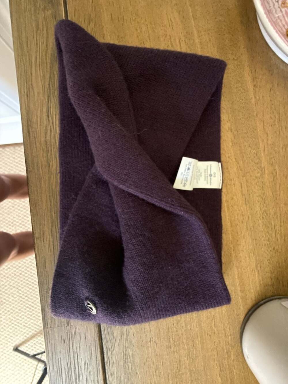 Lululemon Headband Size O/S Purple Cashmere Blend Twist Ear Warmer